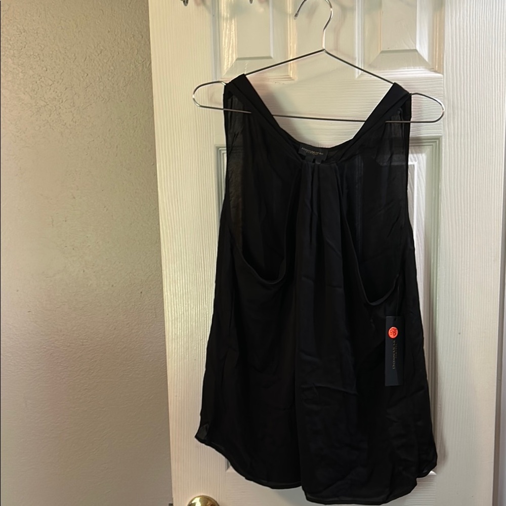 Donna Karan Black Sleeveless Tank Top